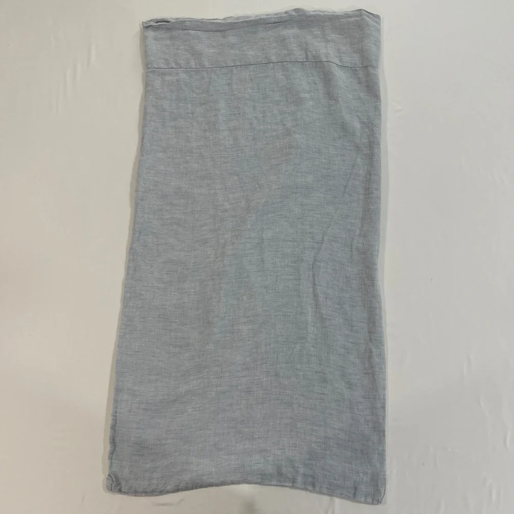 Restoration Hardware Linen King Pillowcase King Blue 100% Linen | Coastal